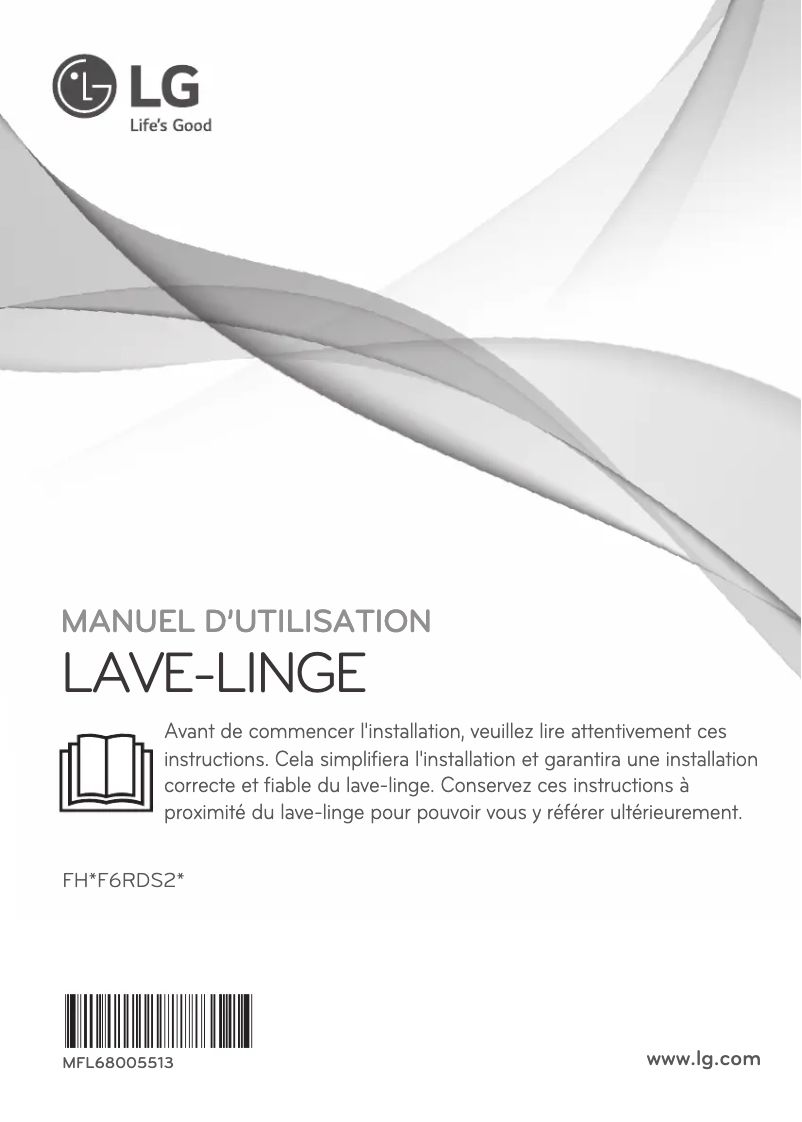 Page 1 de la notice Manuel utilisateur LG FH0F6RDS27