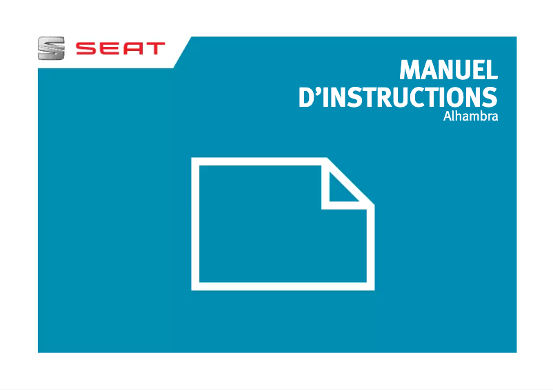 Página 1 del manual Manual de usuario Seat Alhambra (2017)