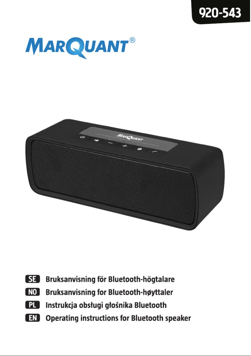 Página 1 del manual Manual de usuario Marquant 920-543