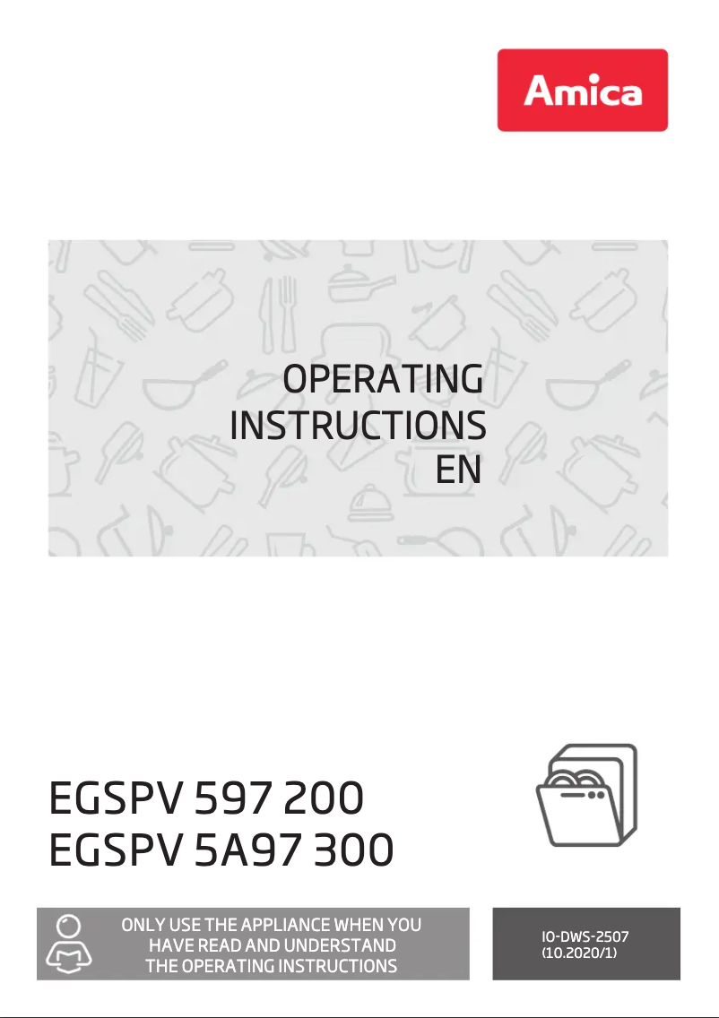Page 1 de la notice Manuel utilisateur Amica EGSPV 597 200
