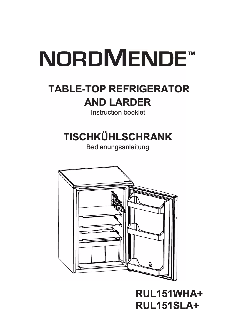 Image de la première page du manuel de l'appareil RUL151SLA