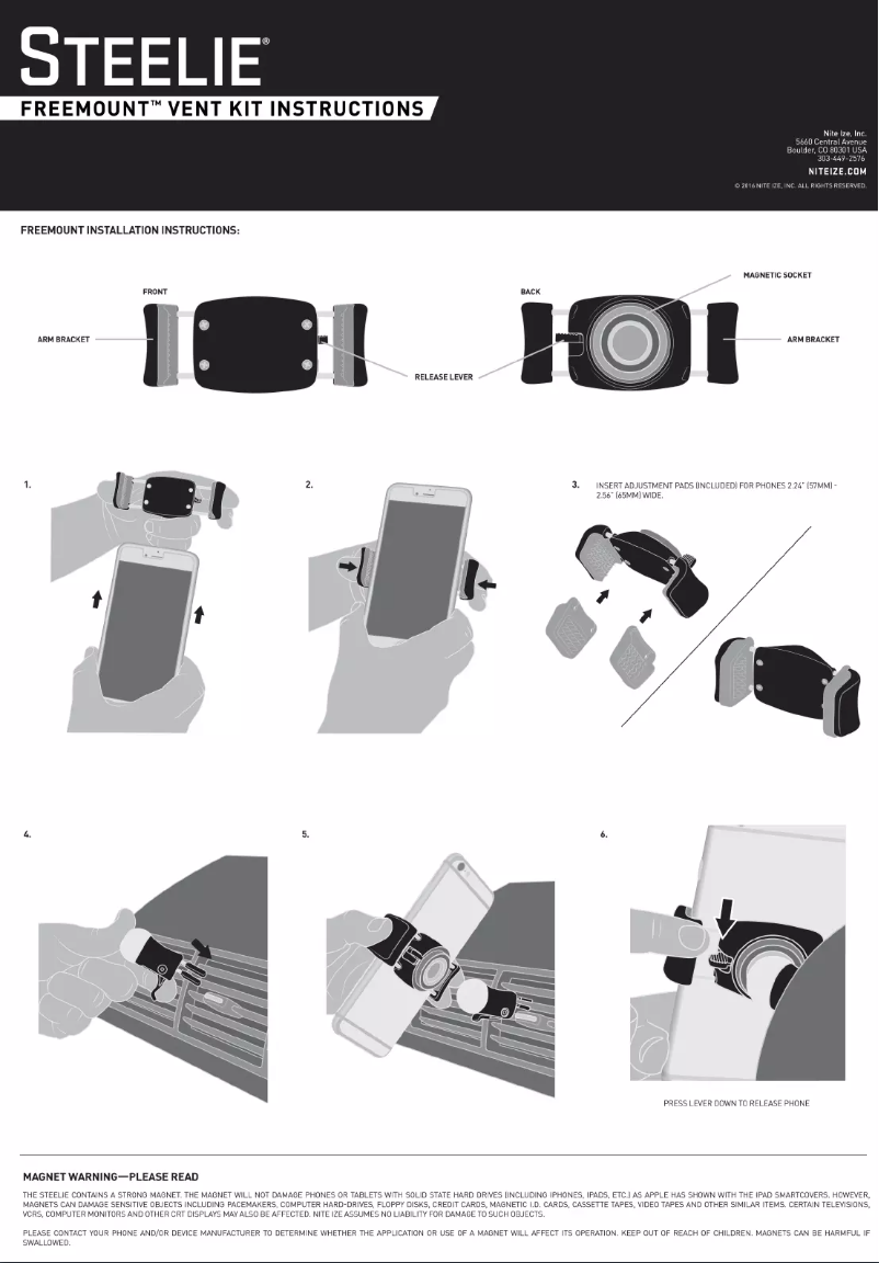 Page n°1 - Manuel utilisateur Nite Ize NI-STF-01-R7