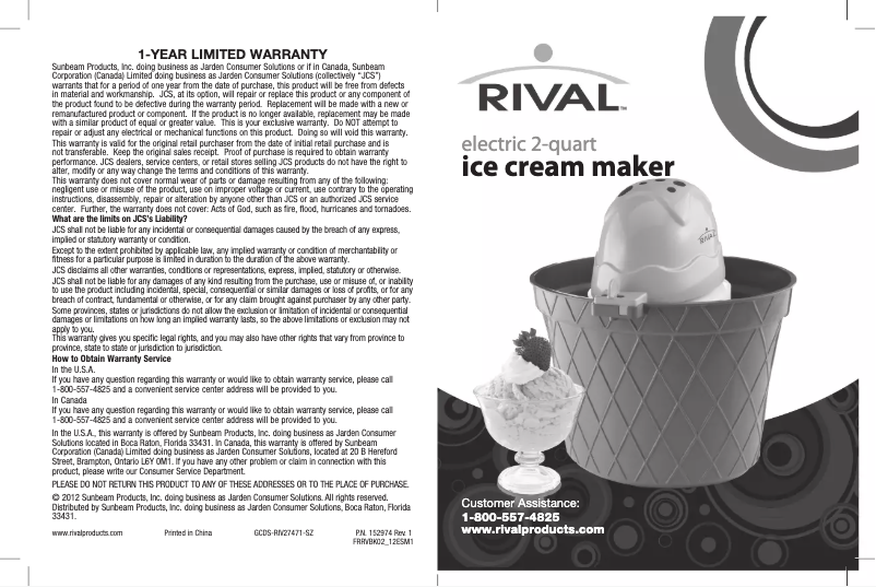 Página 1 del manual Manual de usuario Rival FRRVBK02