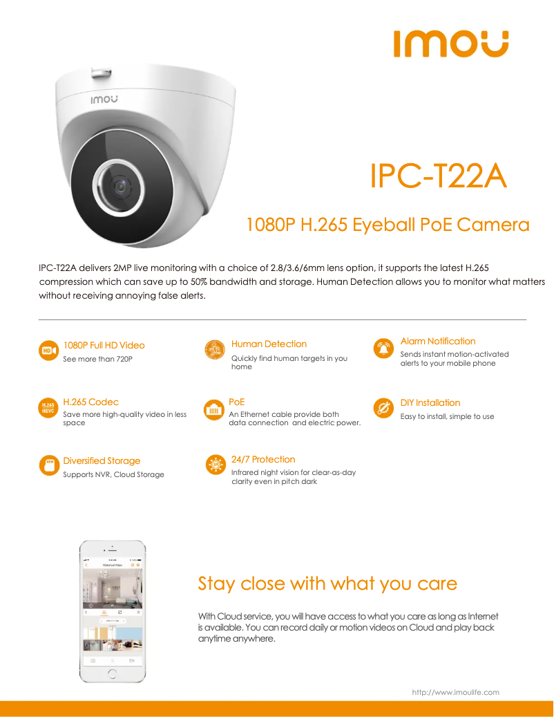 Image de la première page du manuel de l'appareil IPC-T22A