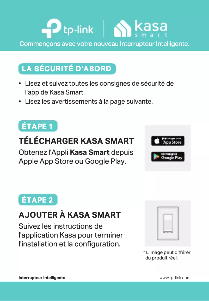 Page 1 de la notice Manuel utilisateur TP-Link Kasa HS200