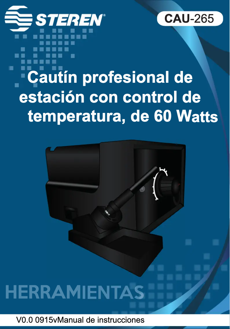 Image de la première page du manuel de l'appareil CAU-265