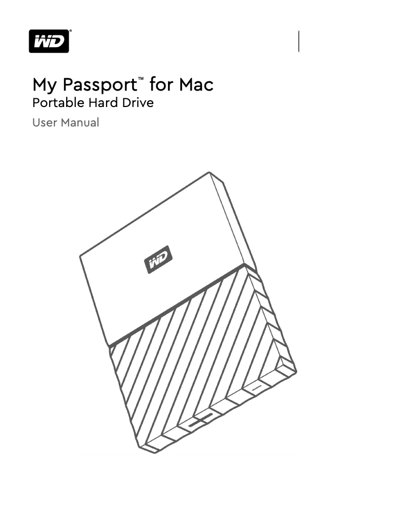 Page n°1 - Manuel utilisateur Western Digital My Passport Mac
