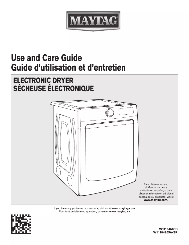 Page n°1 - Manuel utilisateur Maytag MALAUMGD6630HW