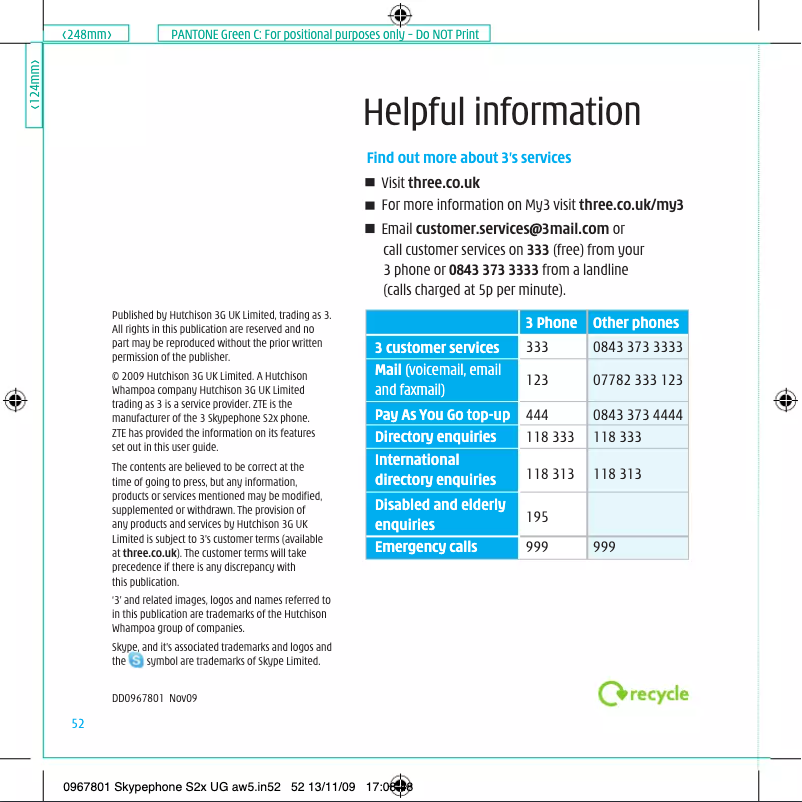 Page n°1 - Manuel utilisateur ZTE S-2X