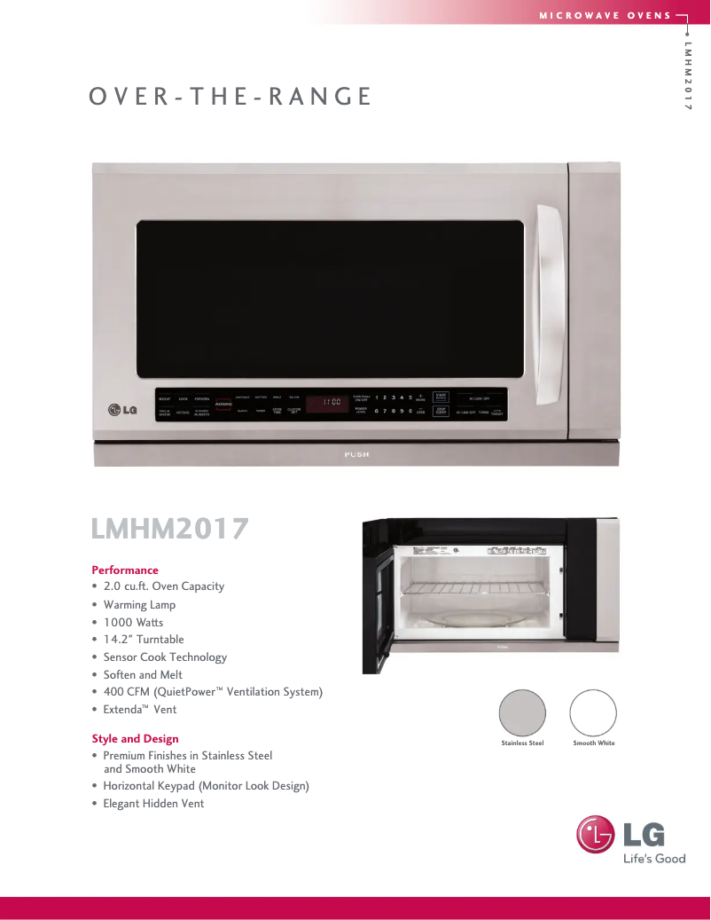 Imagen de la primera página del manual del dispositivo LMHM2017SW