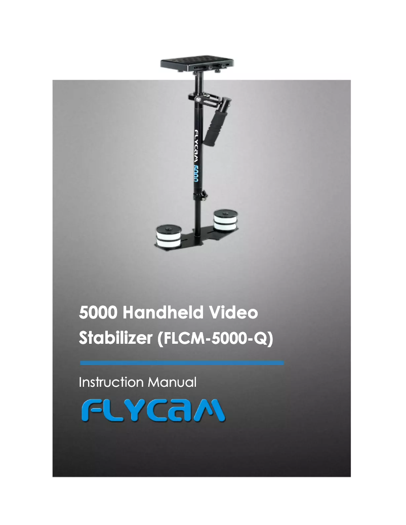 Page 1 de la notice Manuel utilisateur Flycam HD-5000