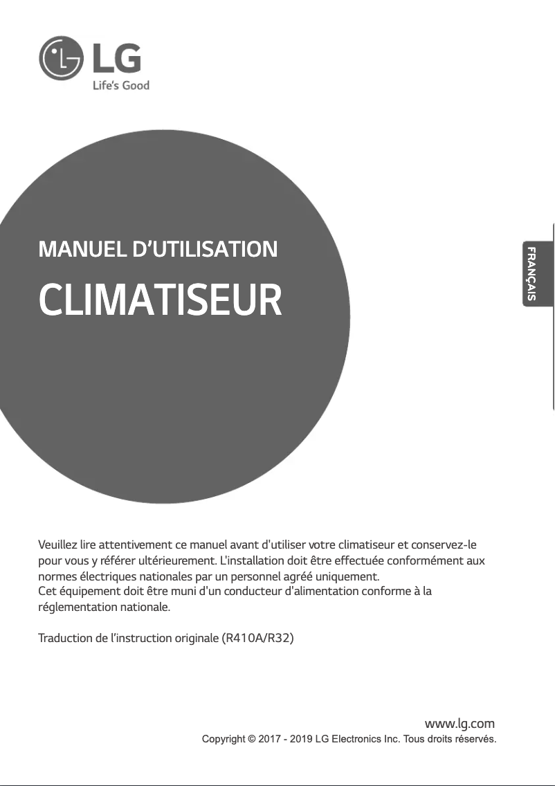 Page n°1 - Manuel utilisateur LG MULTI V ARNU36GM2A4