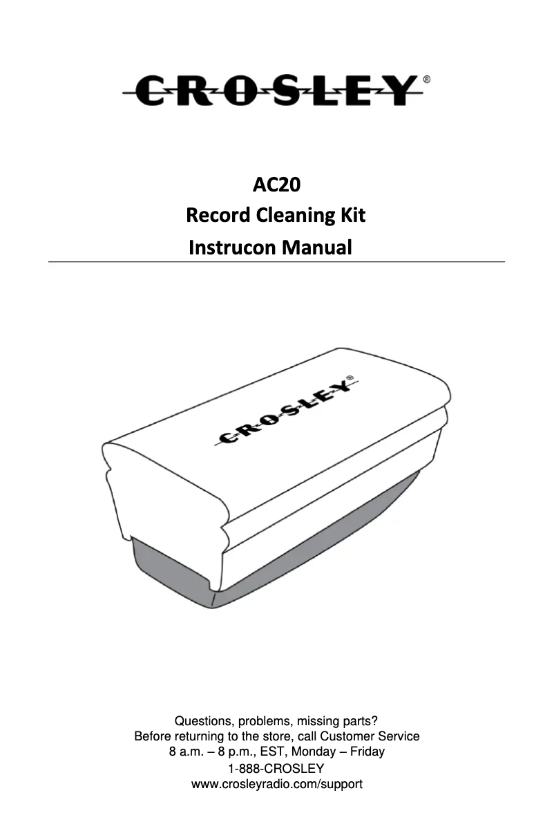Image de la première page du manuel de l'appareil AC20