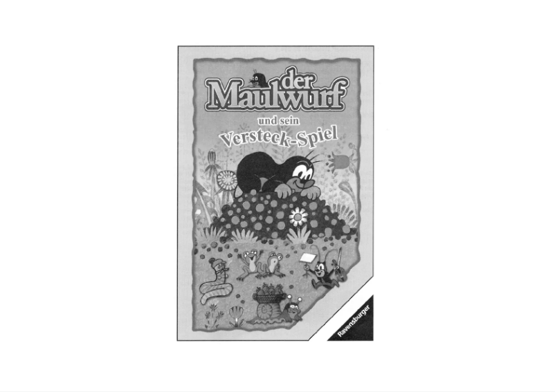 Page n°1 - Manuel utilisateur Ravensburger Der Maulwurf und sein Versteckspiel