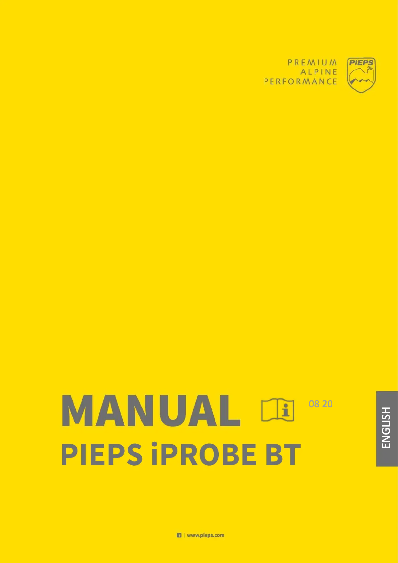 Imagen de la primera página del manual del dispositivo iProbe BT