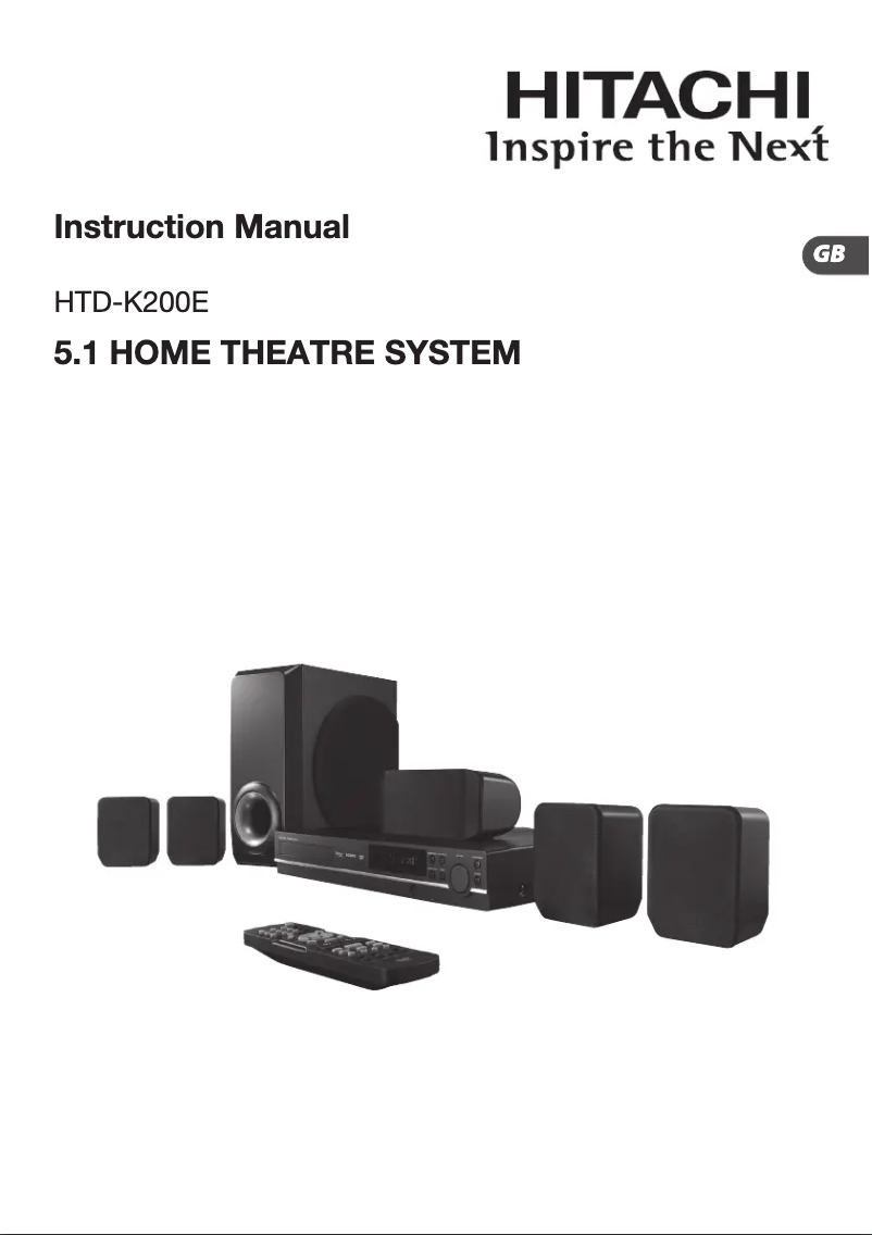 Image de la première page du manuel de l'appareil HTD-K200E