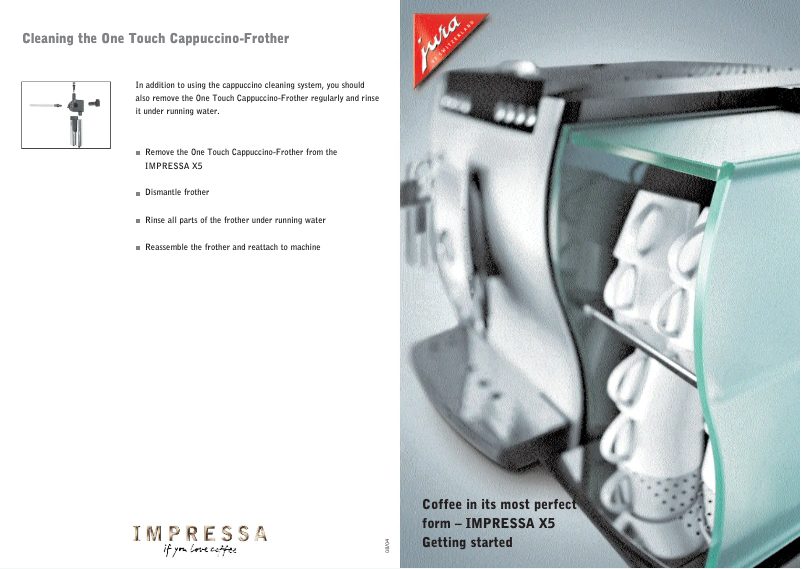 Image de la première page du manuel de l'appareil IMPRESSA X5