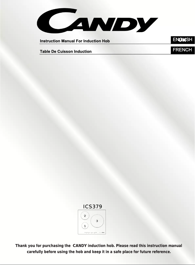 Image de la première page du manuel de l'appareil ICS 379