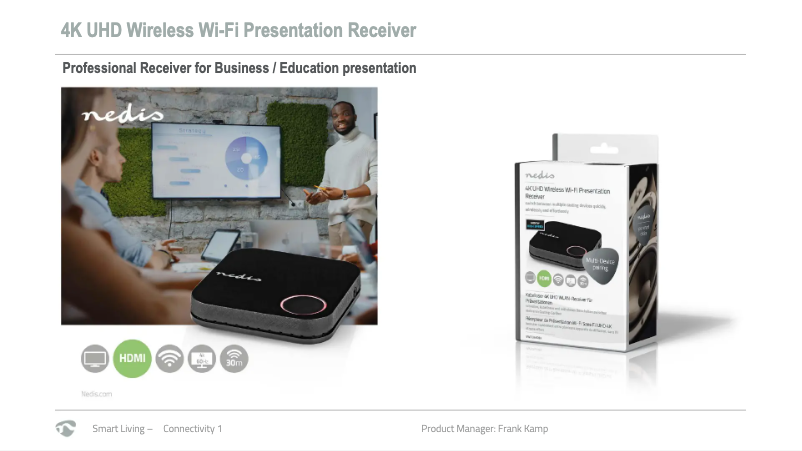 Page 1 de la notice Manuel utilisateur Nedis VWFI3450BK