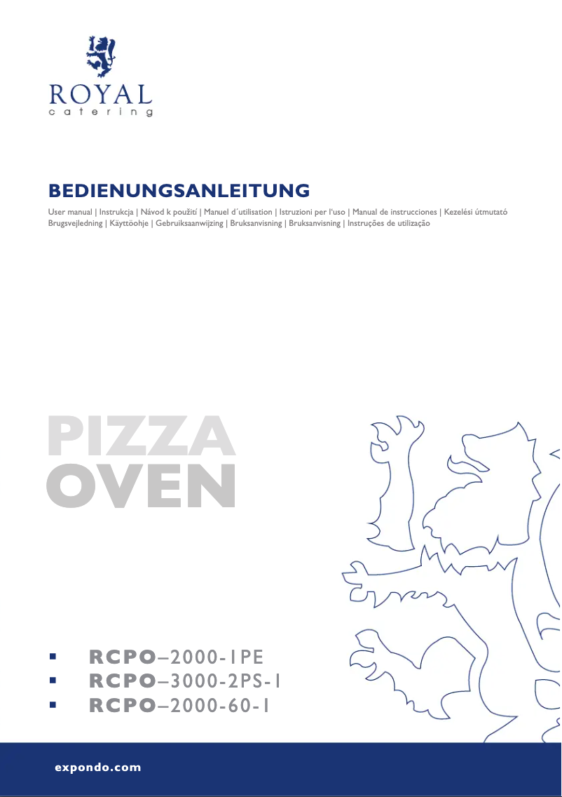 Página 1 del manual Manual de usuario Royal Catering RCPO-3000-2PS-1