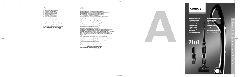 Page n°1 - Manuel utilisateur Siemens VBH14400