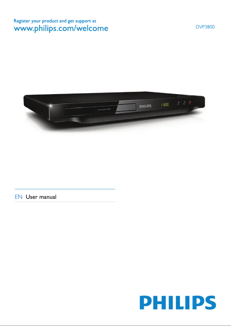 Imagen de la primera página del manual del dispositivo DVP3800X