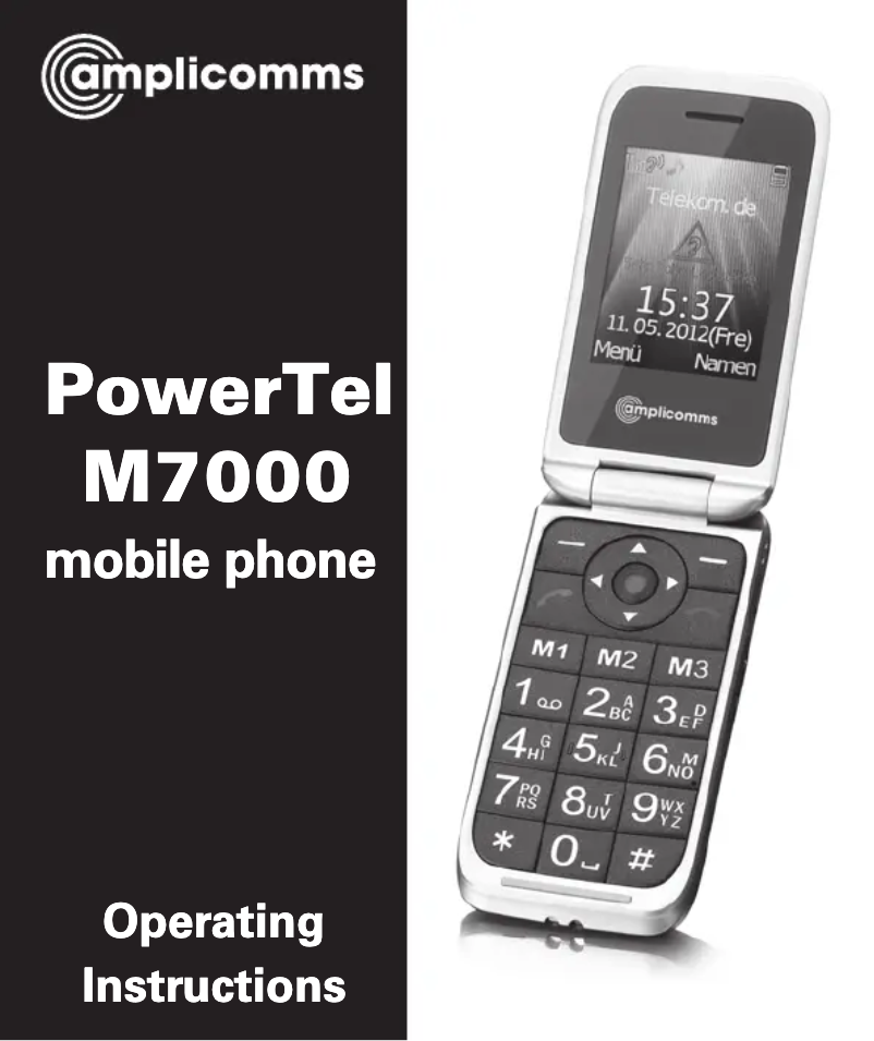 Página 1 del manual Manual de usuario Amplicomms PowerTel M7000