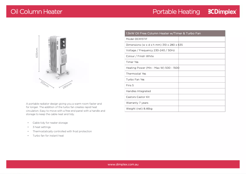 Image de la première page du manuel de l'appareil OCR15TIF