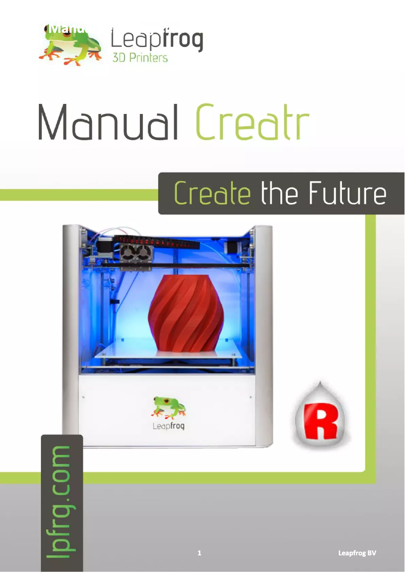 Image de la première page du manuel de l'appareil Creatr