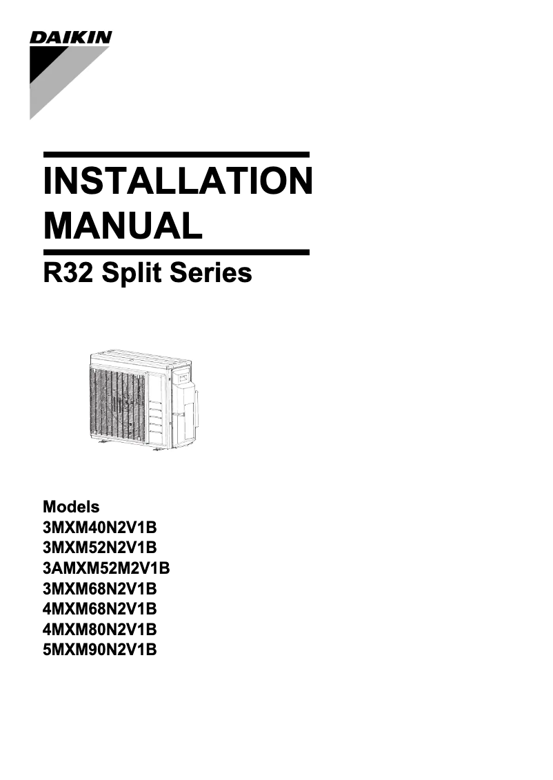 Página 1 del manual Manual de usuario Daikin 3MXM40N