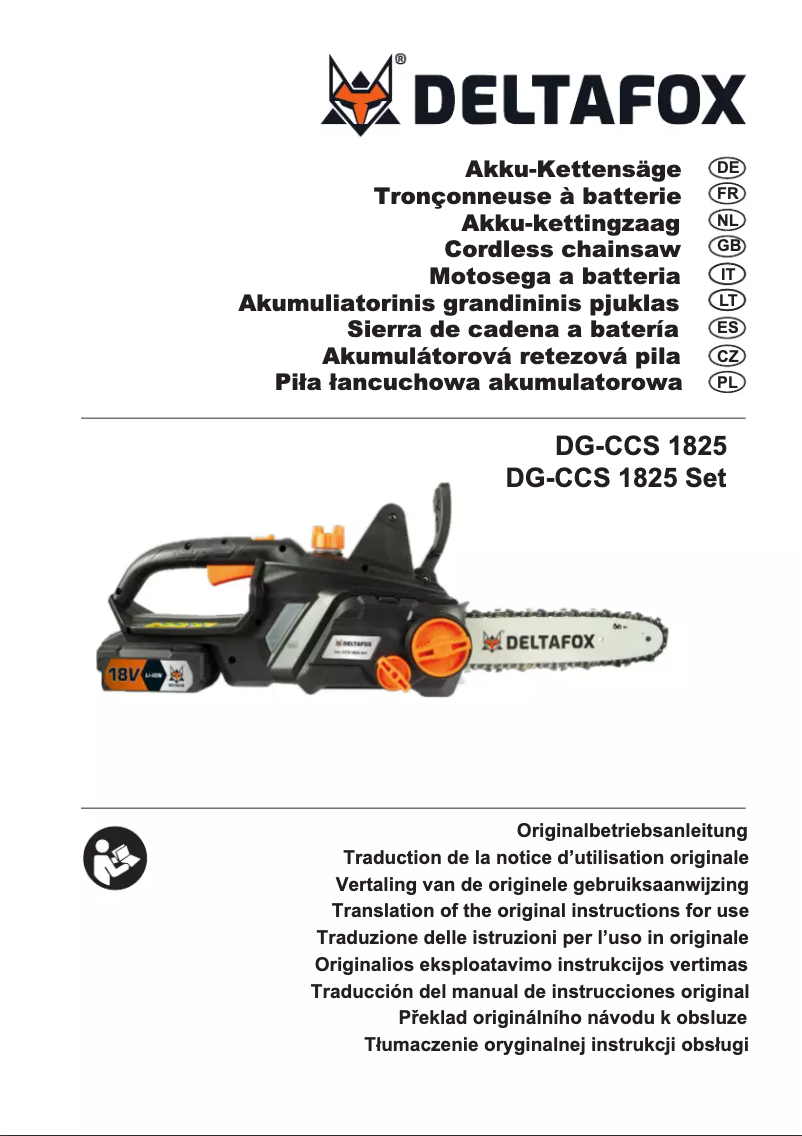 Image de la première page du manuel de l'appareil DG-CCS 1825