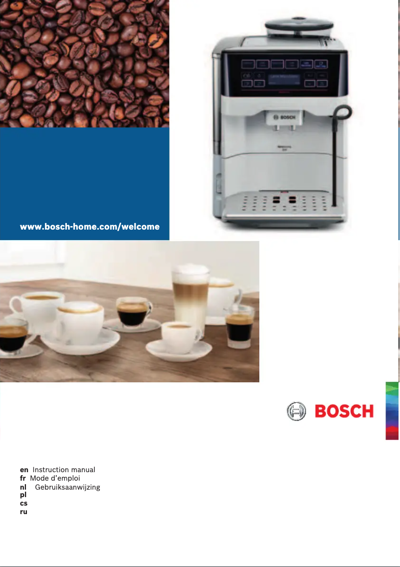 Page n°1 - Manuel utilisateur Bosch TES60321RW