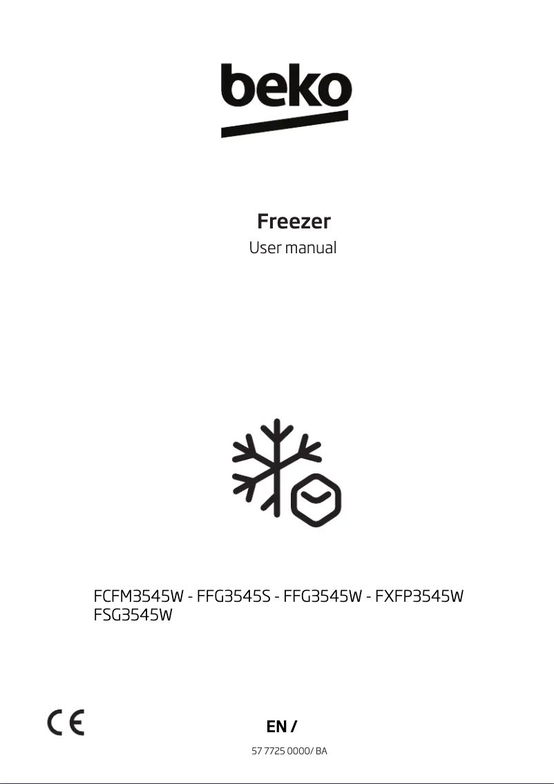 Page n°1 - Manuel utilisateur Beko FFG3545W