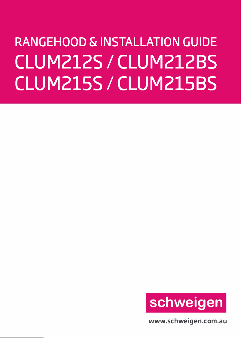 Image de la première page du manuel de l'appareil CLUM212S