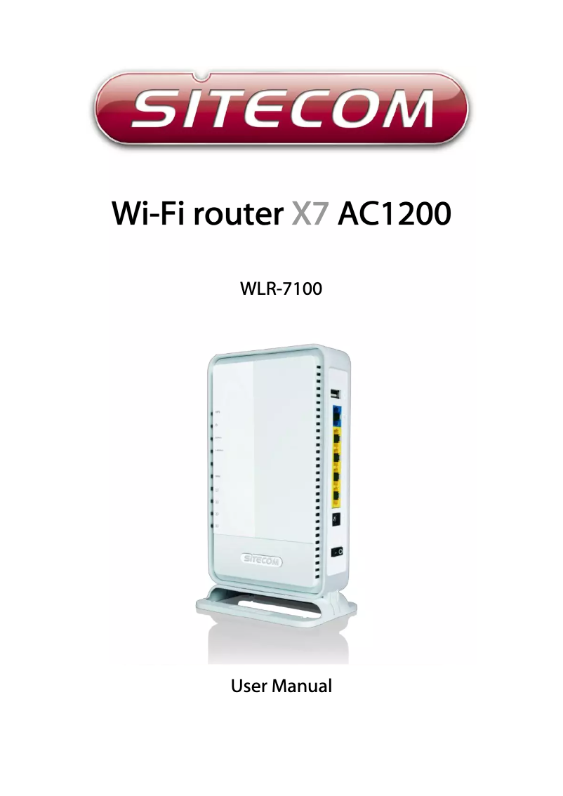 Page n°1 - Manuel utilisateur Sitecom X7 AC1200