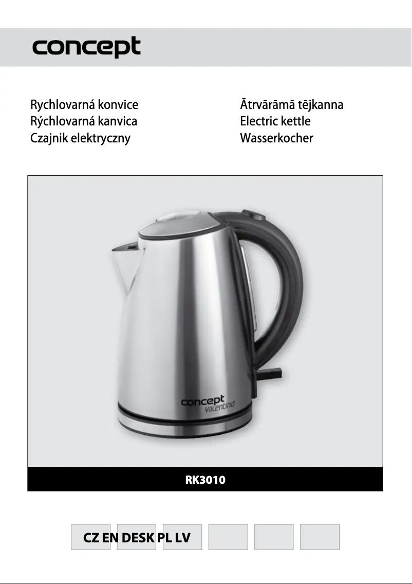 Page 1 de la notice Manuel utilisateur Concept RK-3010re