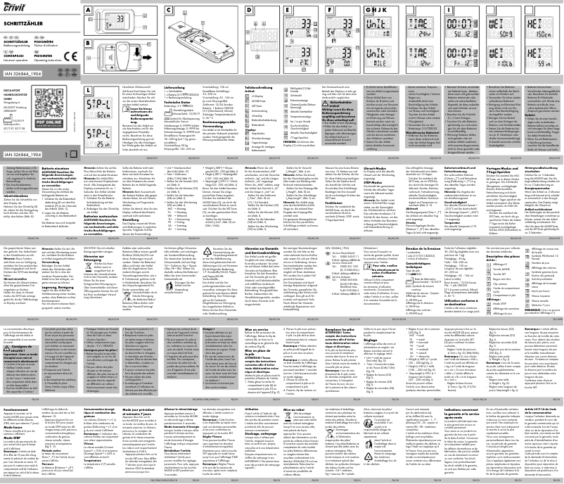 Image de la première page du manuel de l'appareil IAN 326844_1904