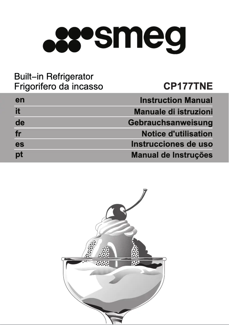 Image de la première page du manuel de l'appareil CP177TNE