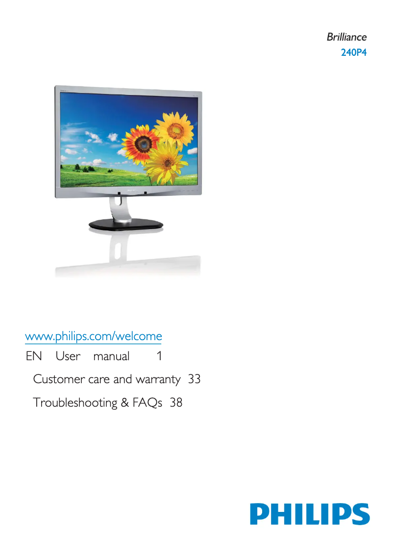 Página 1 del manual Manual de usuario Philips Brilliance 240P4