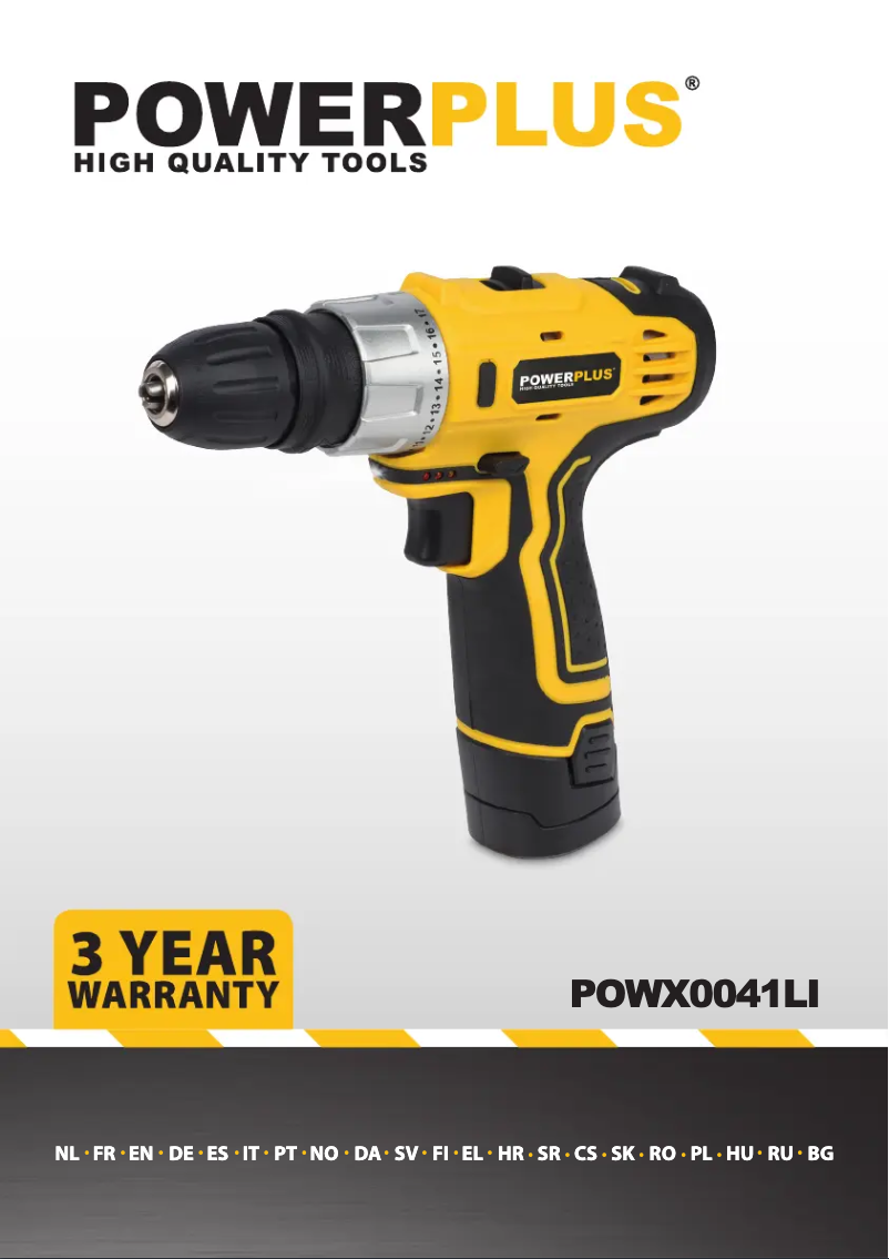 Page 1 de la notice Manuel utilisateur PowerPlus POWX0041LI