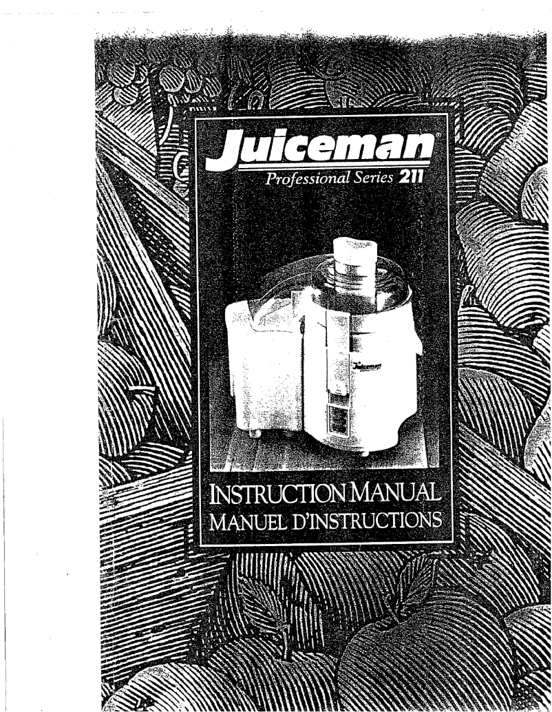 Page n°1 - Manuel utilisateur Juiceman JM211