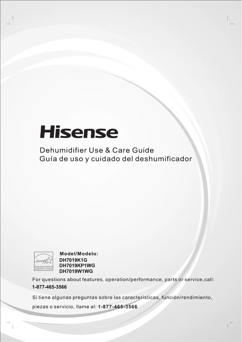 Image de la première page du manuel de l'appareil DH7019K1G