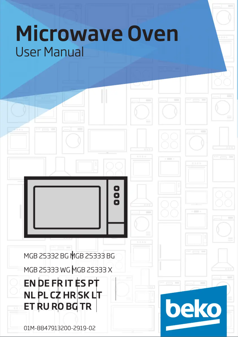 Image de la première page du manuel de l'appareil MGB 25333 WG