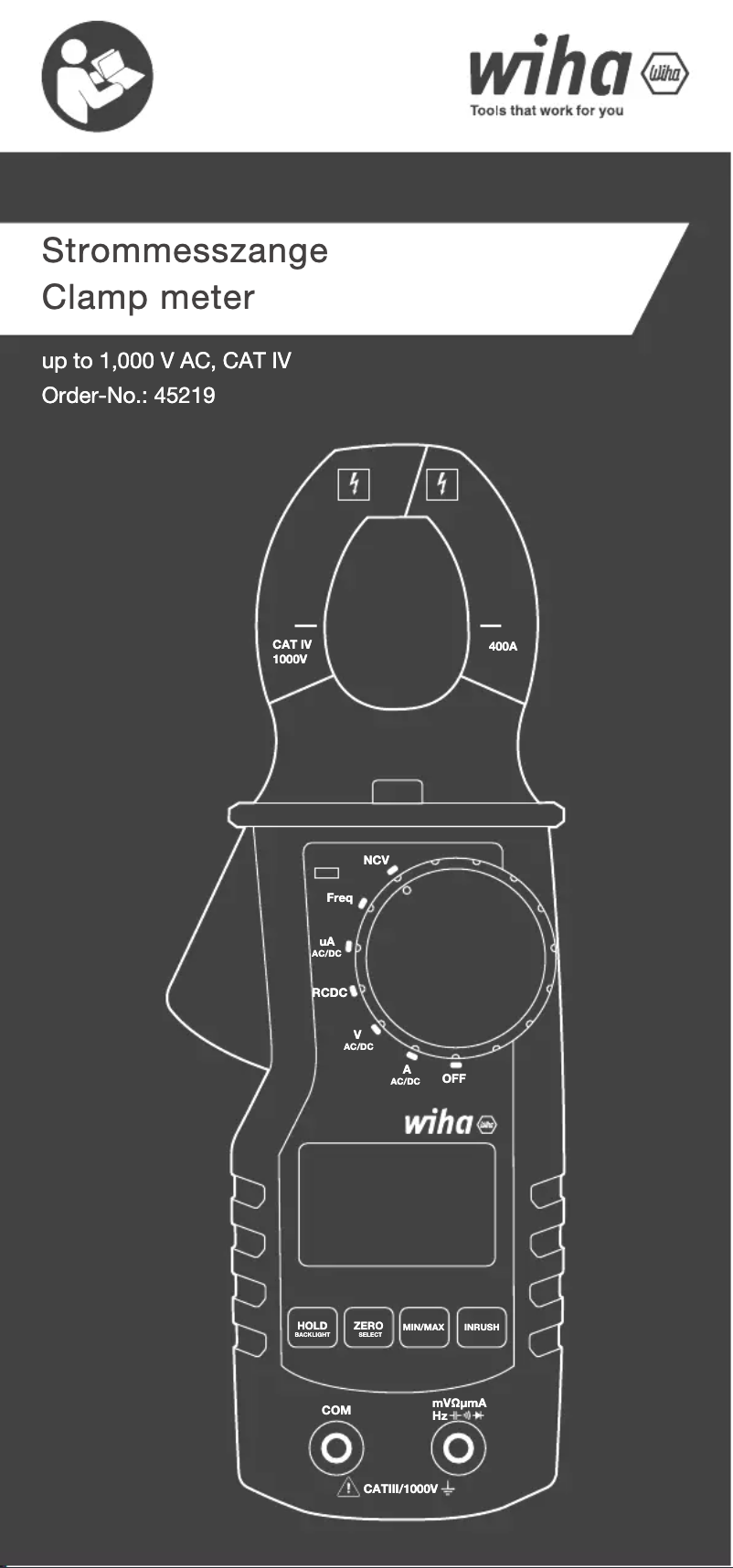 Page 1 de la notice Manuel utilisateur Wiha 45219