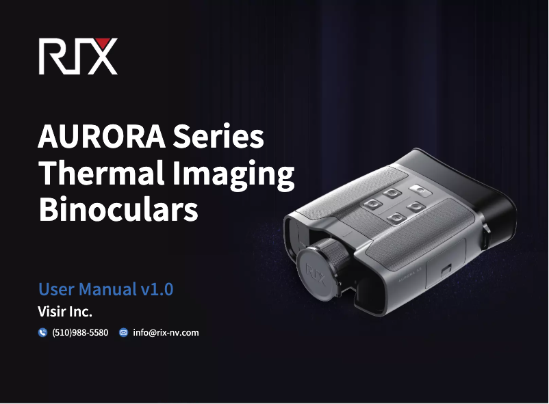 Image de la première page du manuel de l'appareil AURORA A3R