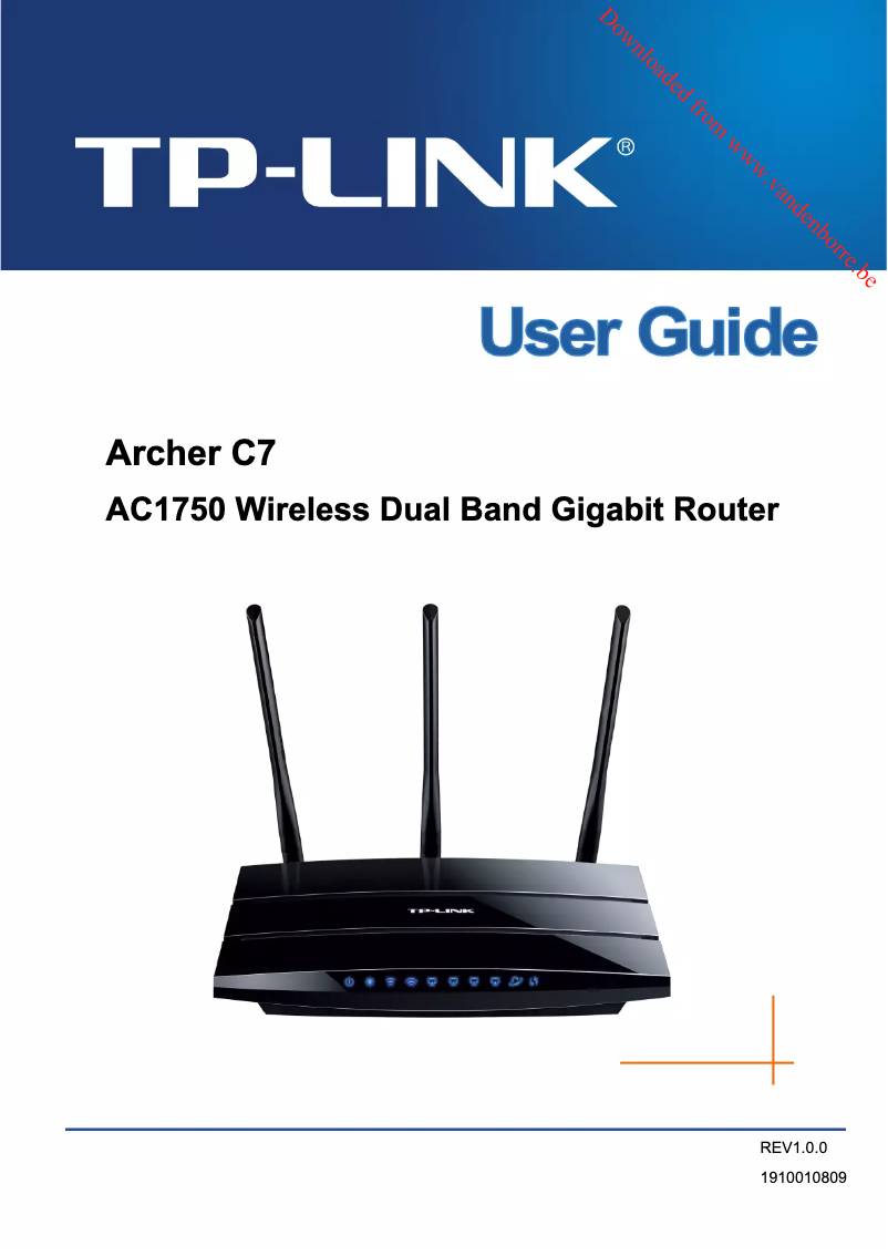 Page n°1 - Manuel utilisateur TP-Link Archer C7