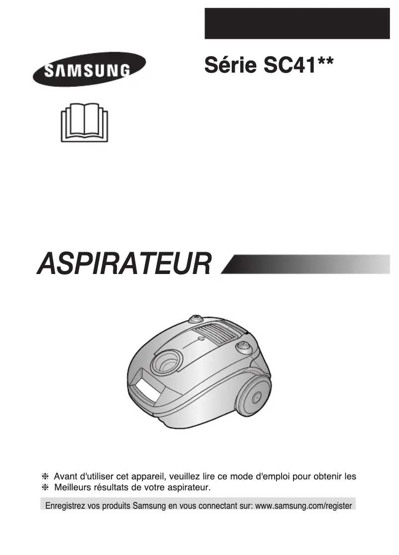 Page 1 de la notice Manuel utilisateur Samsung SC41E0