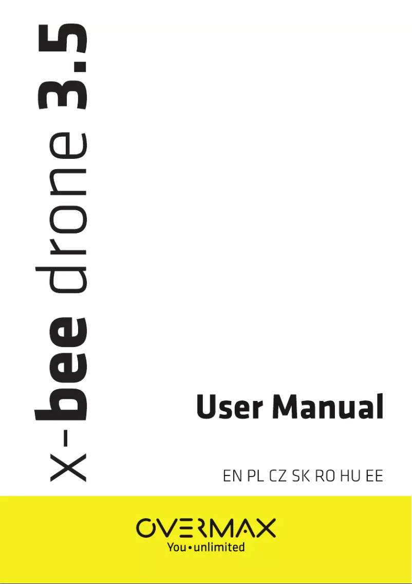 Page 1 de la notice Manuel utilisateur Overmax X-bee drone 3.5