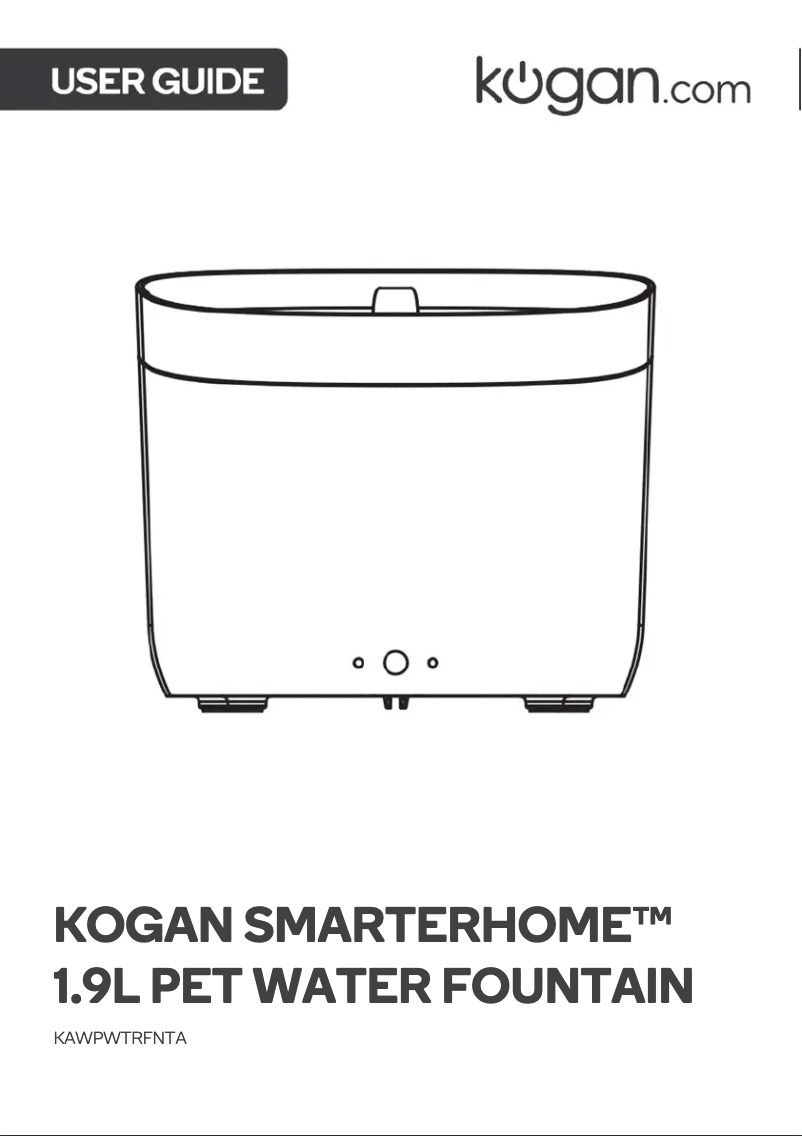 Page n°1 - Manuel utilisateur Kogan KAWPWTRFNTA