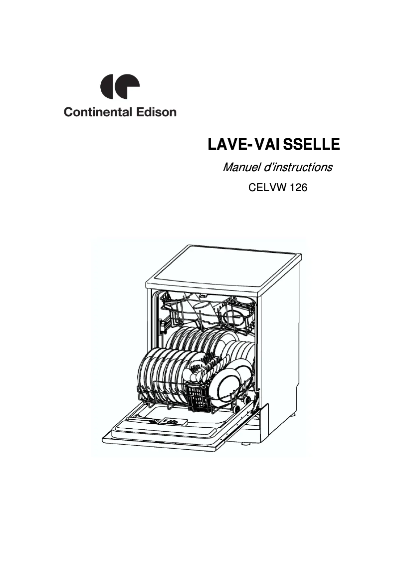 Image de la première page du manuel de l'appareil CELVW126